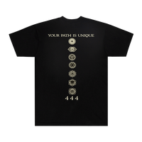 Heavy Black Chakra Box Fit Tee