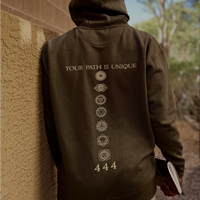 Olive Green Chakra Hoodie